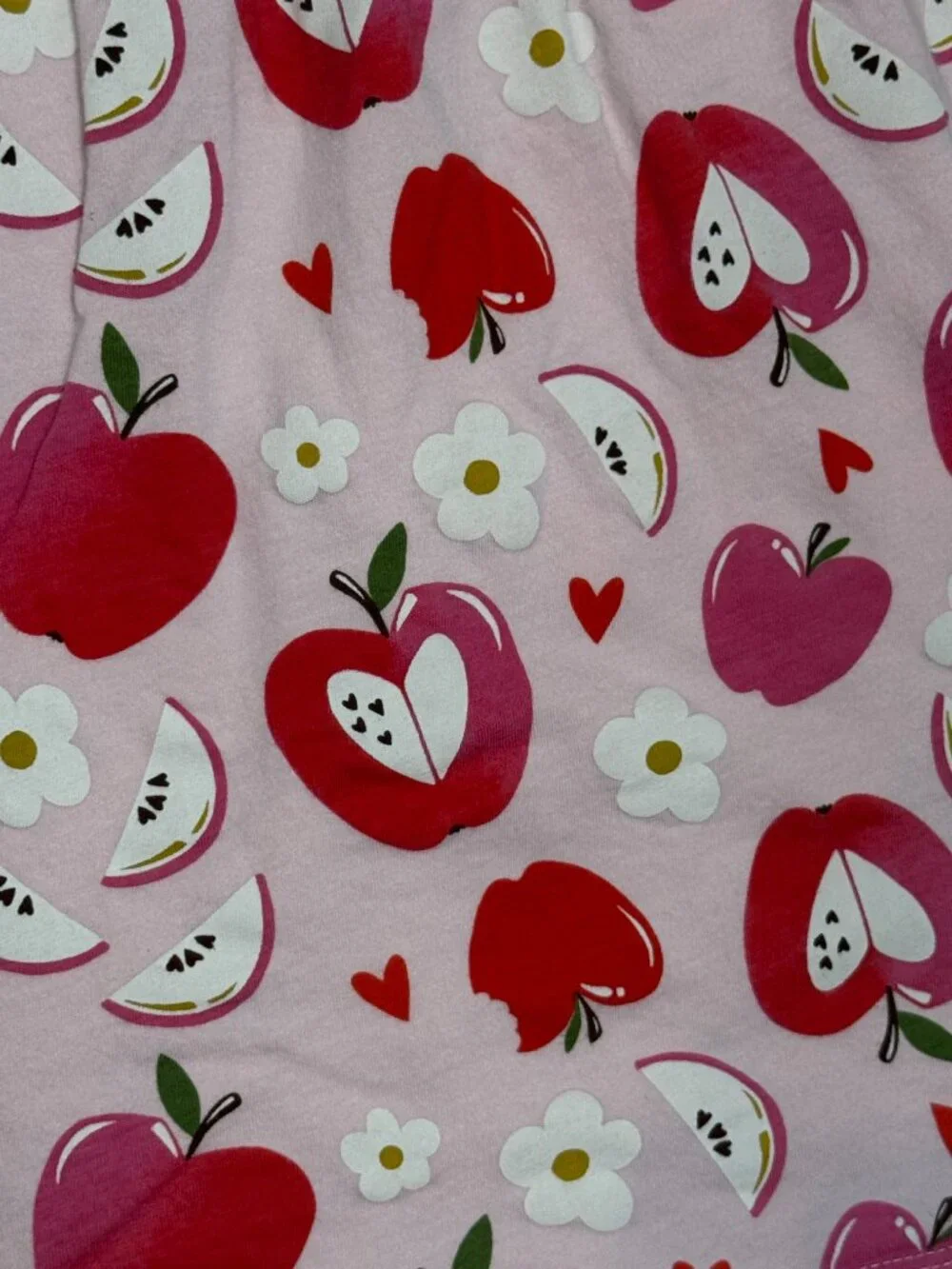 Old Navy pink apple dress girls 4T floral hearts lovecore summer party vacation